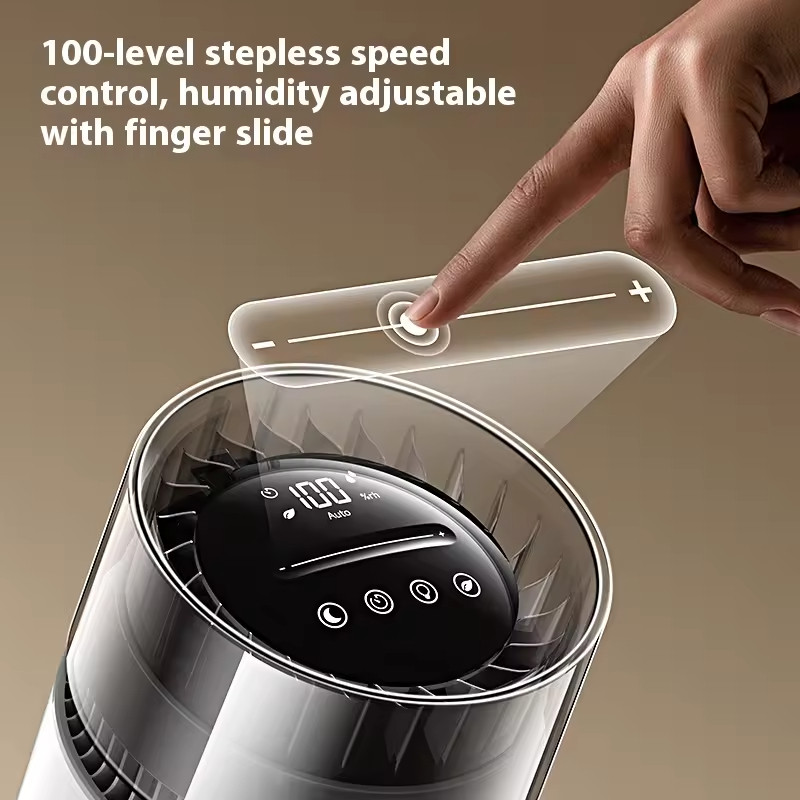 5L Cool Mist Humidifier with Anion Air Purification - 100 Adjustable Speed Quiet Humidifier for