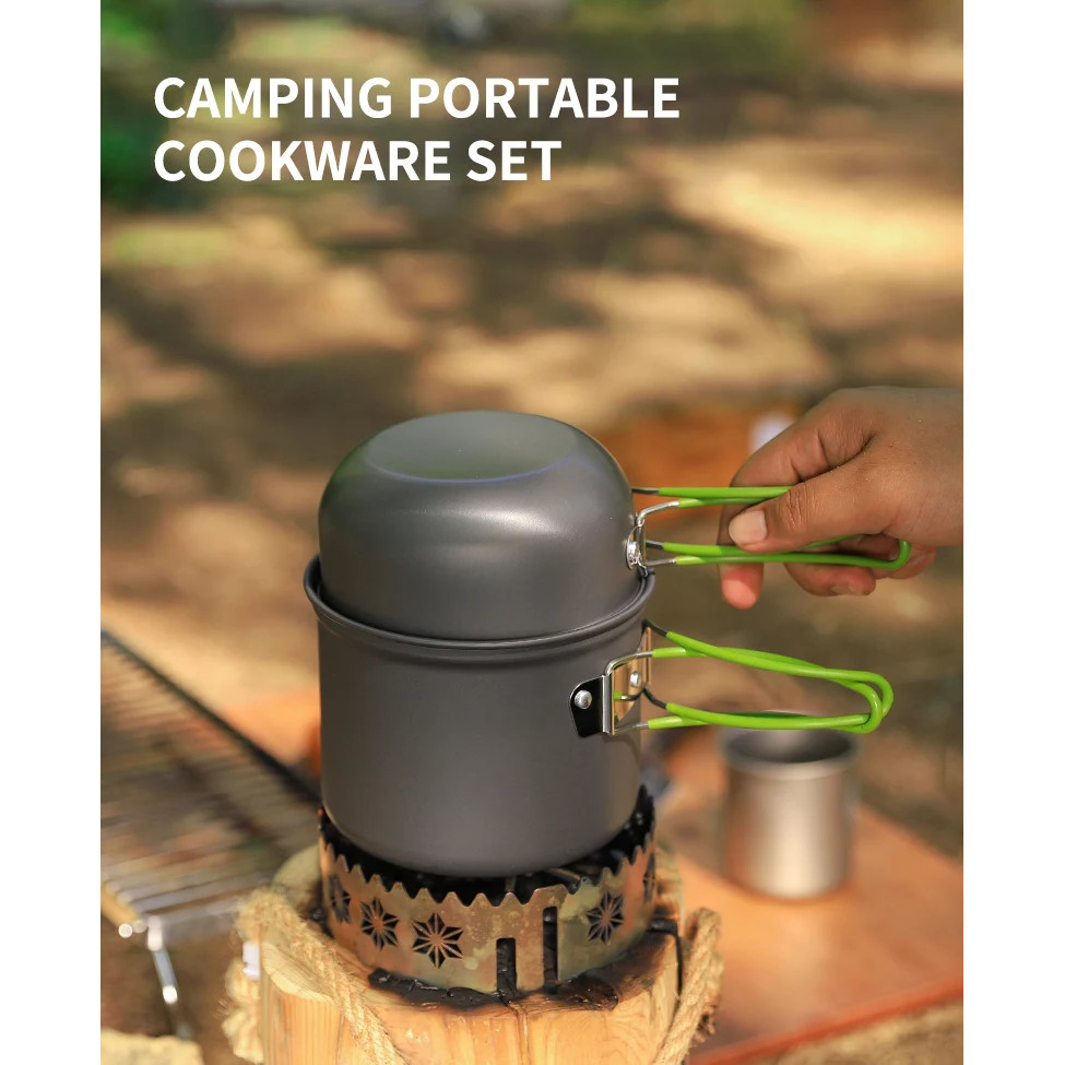 Ultralight Camping Cooking Utensils Outdoor Tableware Pot Set