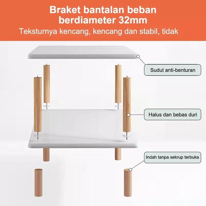 FU Rak Buku Minimalis kayu Ruang Belajar/Lemari Buku Minimalis/Serbaguna 5 Susun Lemari Rak Buku