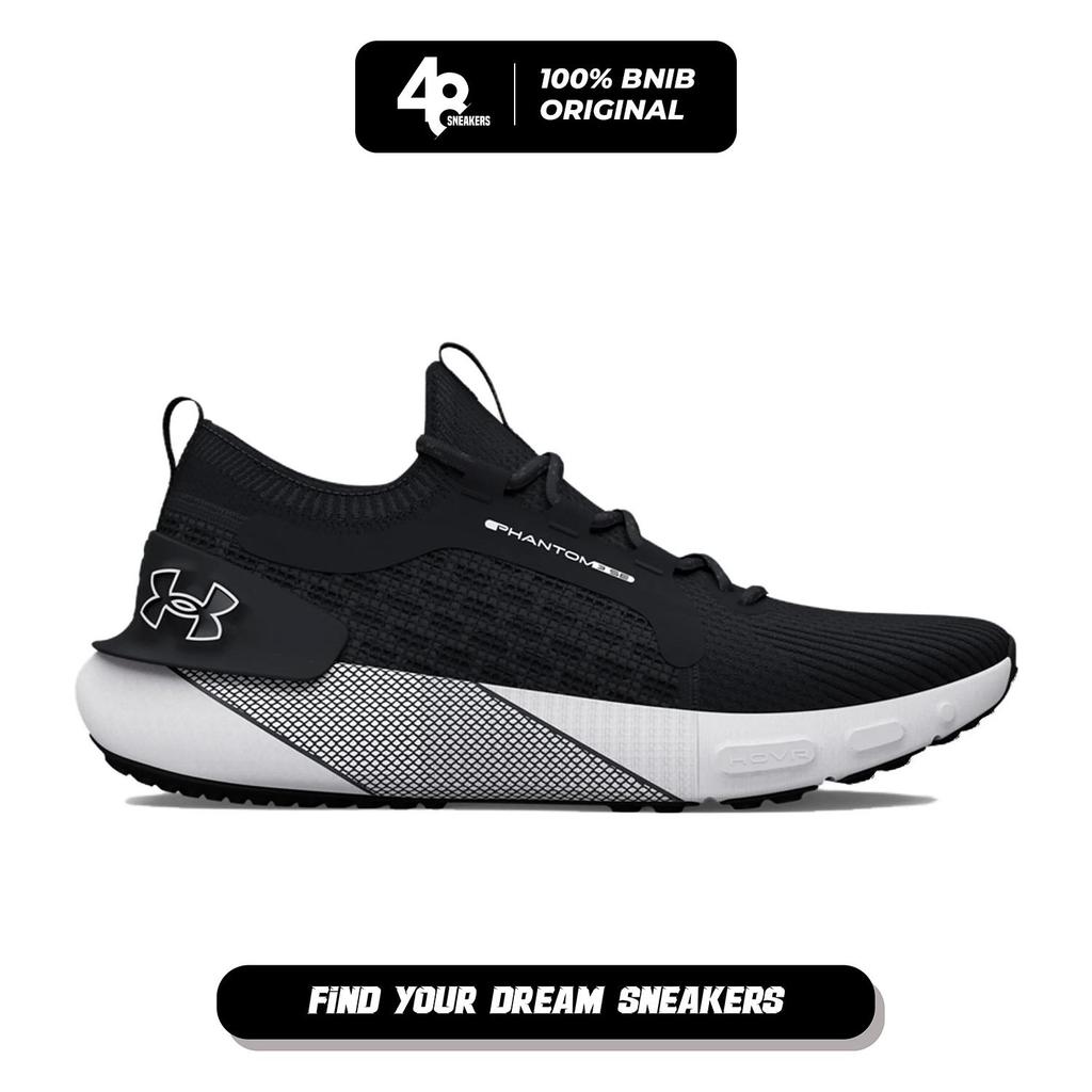 Sepatu Sneakers Pria Hovr Phantom 3 Se Black White (3026582-003) Original