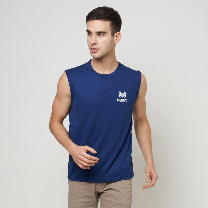 Promo Monexo - Cod Singlet Kaos Dalam Pria Singlet Sablon Monexo Hitam Sk02 Pantai Distro Dewasa
