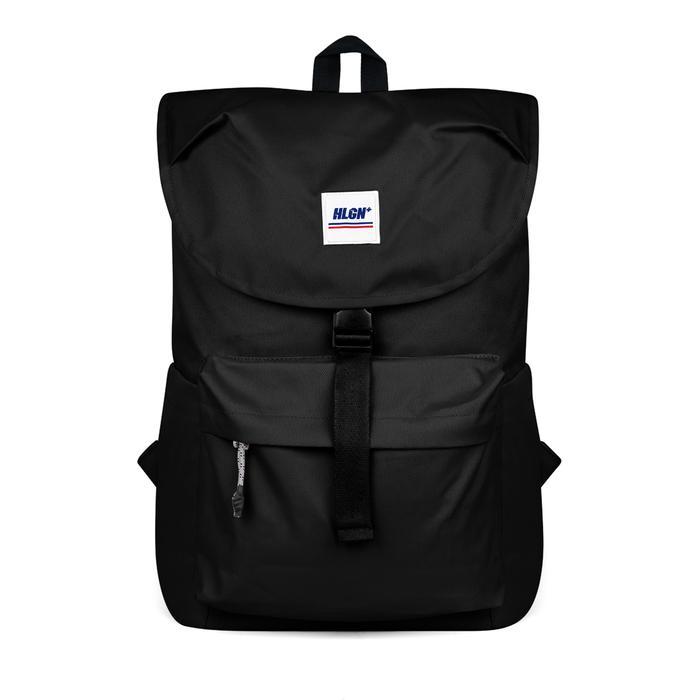 hooligans backpack seedorf bag - black hitam