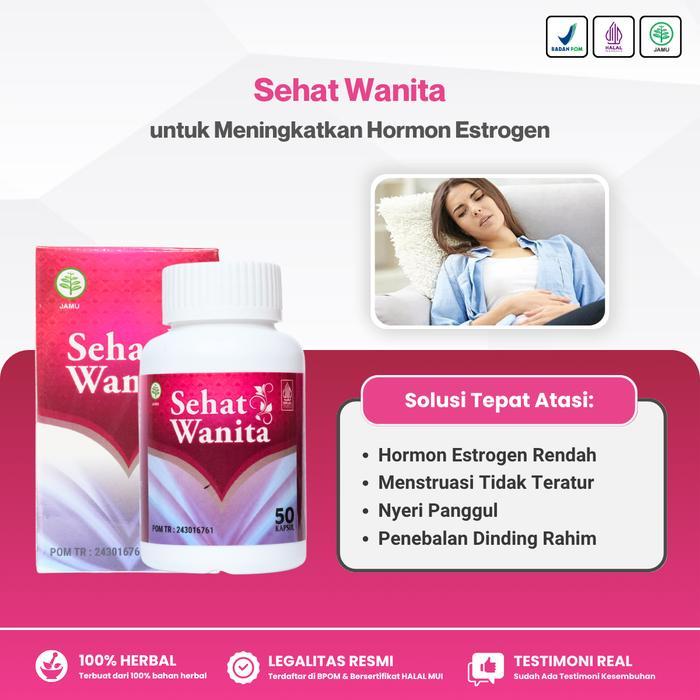 Terlaris Sehat Wanita - Jamu Herbal Untuk Meningkatkan Hormon Estrogen, Hormon Estrogen Rendah