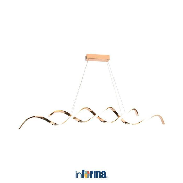 Informa Mayfair Lampu Gantung Hias Spiral - Gold Lampu Plafon Gantung Penerangan Ruangan Lampu