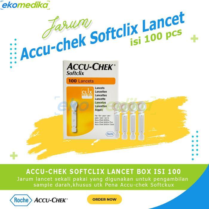 Lancet Accu-Chek 100' / Jarum Accu-Chek / Softclix Lancet 100 #Gratisongkir