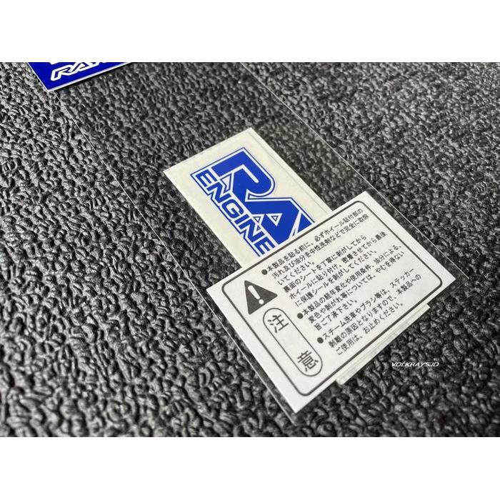 Murah Rays Volk Racing Te37 Repair Disk Sticker Blue Original Japan (4 Set)