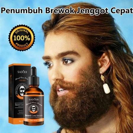 Penumbuh Brewok Jambang Kumis Jenggot Cepat Ampuh Beard Serum Penumbuh Rambut Alami Brewok Bulu