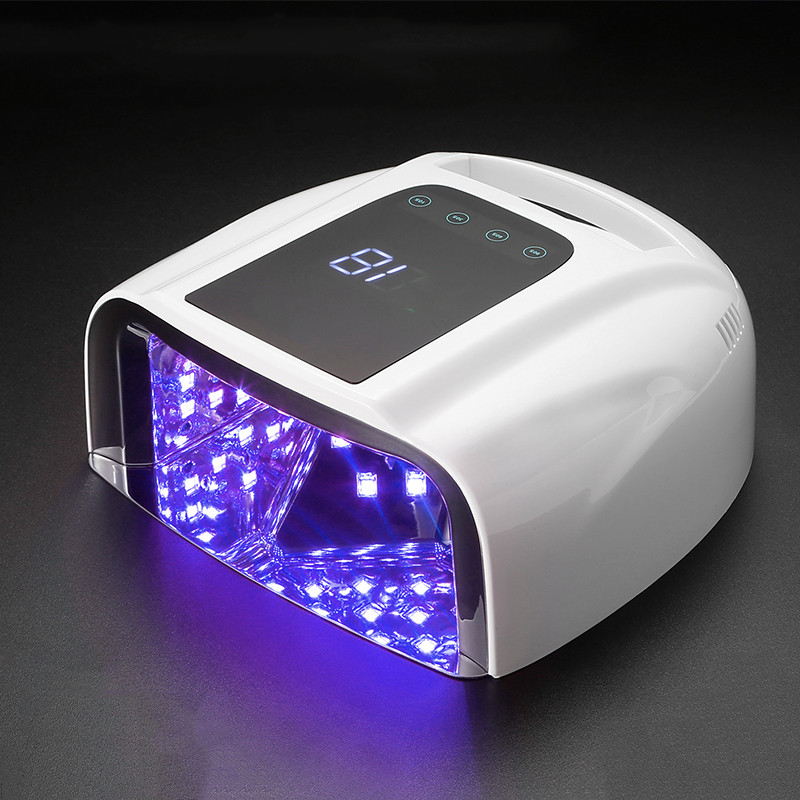 Not Rechargeable 96W Mirror Reflective Bottom Nail Lamp Gel Polish Dryer Manicure Machine UV Light