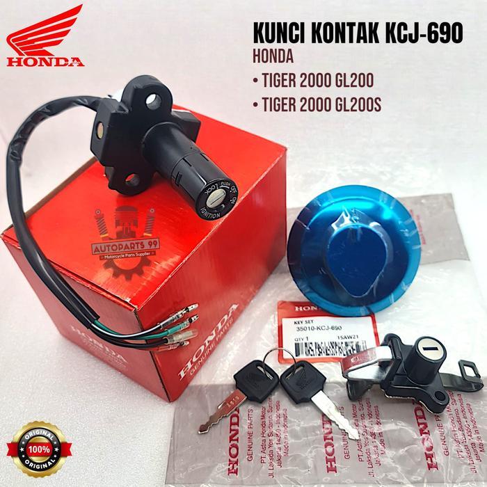 Kunci Kontak Honda Tiger 2000 Old Original Keyset Honda Tiger 2000 Kunci Kontak KCJ-690