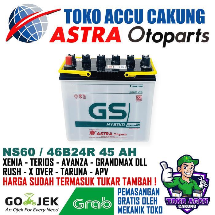 NS60 GS Astra hybrid 46B24R 45 Ah (Tukar Tambah)