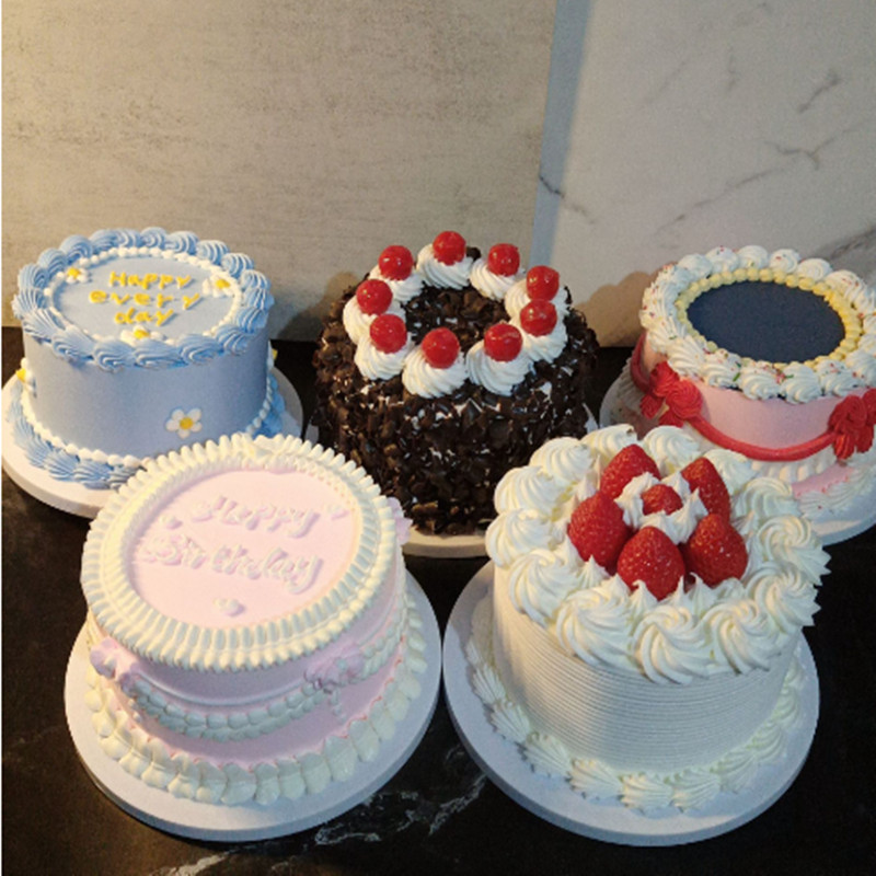 Fake Cake Simulation Fruit Cake Model Fake Birthday Cake Dessert Props Sweet Table Decoration Window