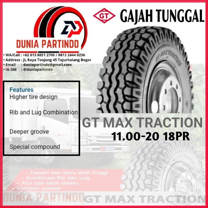 Ban Truk Gajah Tunggal GT Max Traction 11.00-20 18PR Chat Diskon Harga