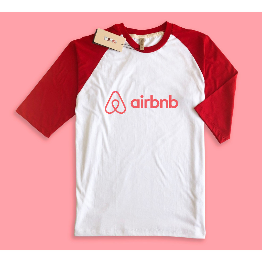 Kaos Raglan airbnb logo