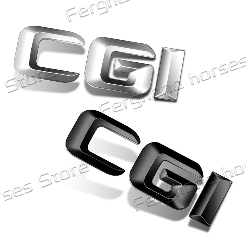 3D ABS Plastic CGI CDI Logo Car Side Fender Rear Trunk Sticker For Mercedes Benz W213 W204 W205 W207