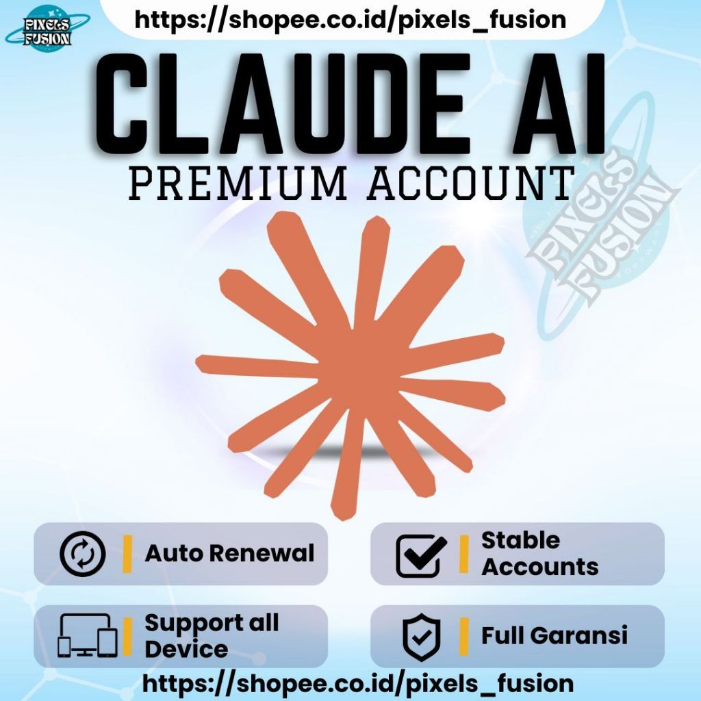 CLAUDE AI MAX PRO [1 BULAN] Premium AI Lengkap Andalan 2026 | Garansi Max | Software AI - Big Sale