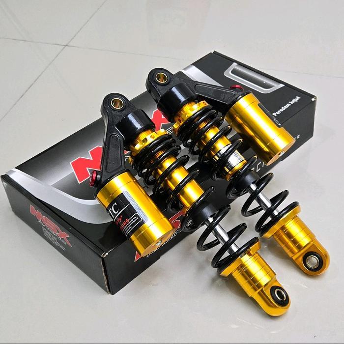 Shockbreaker Belakang Tabung Atas 280MM-340MM Copy Warna Full Hitam Jupiter Vega R Fizr - Rx King
