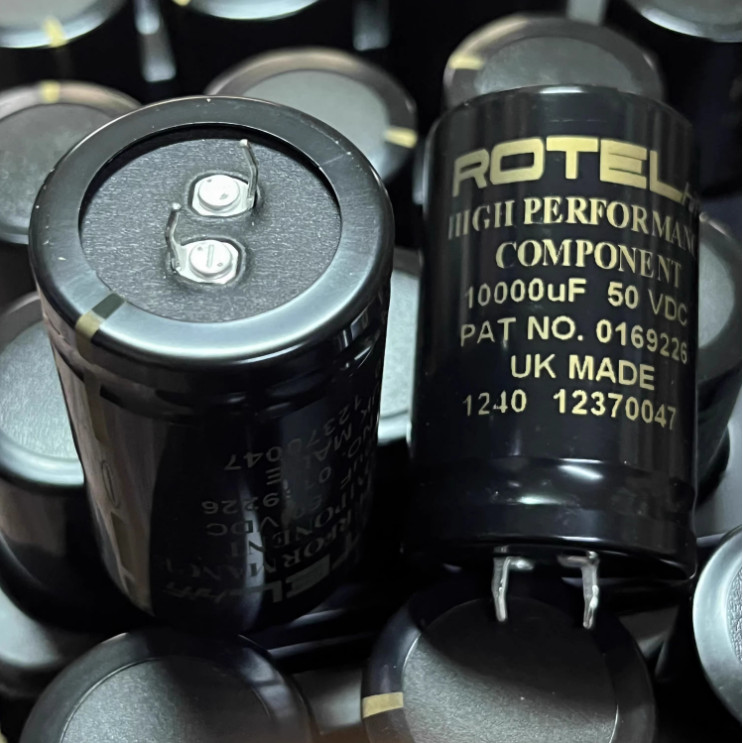 2pcs/lot UK original ROTEL 10000UF 50V 35x56mm HIFI audio filtering electrolytic capacitor free