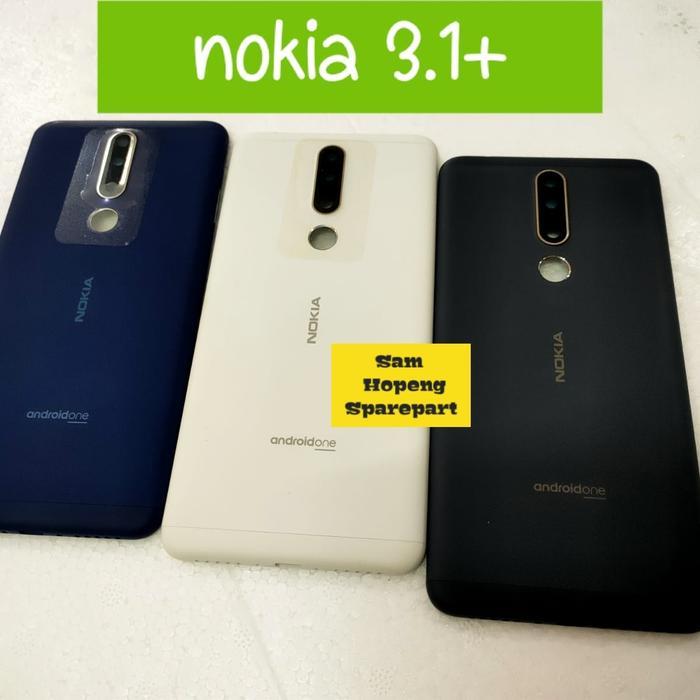 Backdoor Backcover Cover Tutup Housing Casing Ring Compatible Nokia 3.1+ 3.1 Plus *