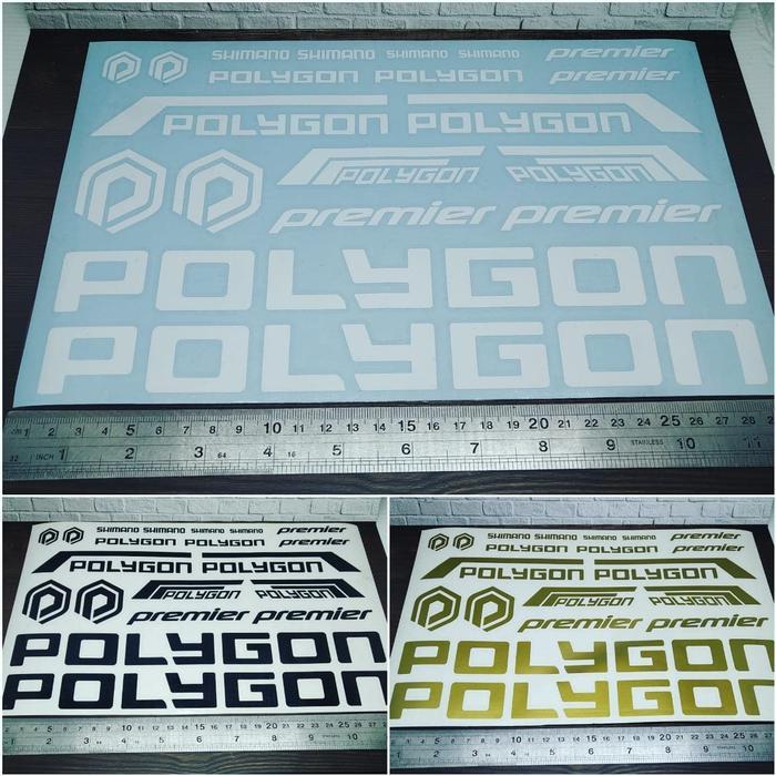 Cutting Sticker Frame Sepeda Polygon Premier Panjang 28Cm Bahan Oracal #Gratisongkir