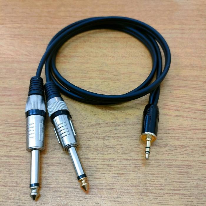 Kabel Audio Mixer Jack Akai Mono To Jack Aux 3.5Mm / Kabel Audio Jack Aux 3.5Mm To Jack Akai Mono