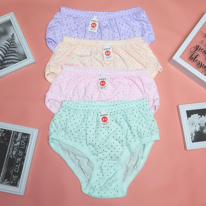 Maru Catalog 6 Pcs & 12 Pcs Celana Dalam Wanita Lusinan Jumbo Bumil Motif Bunga Polkadot & Garis