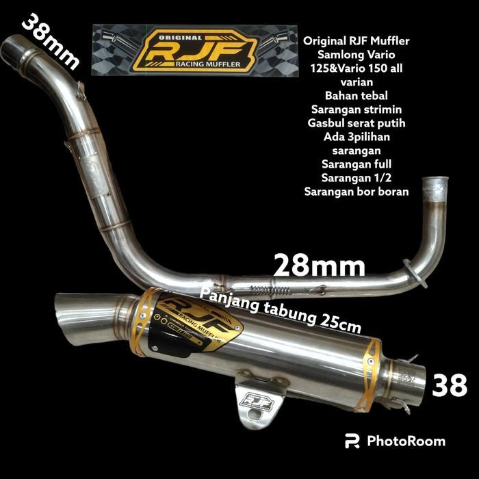 Knalpot Samlong Rjf Original Vario 150/125 Not Dsm Krs Rks Rms Inlet 38Mm