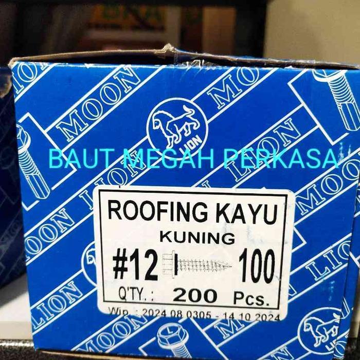 Sekrup Roofing Kayu 10Cm (1 Dus =200 Pcs)