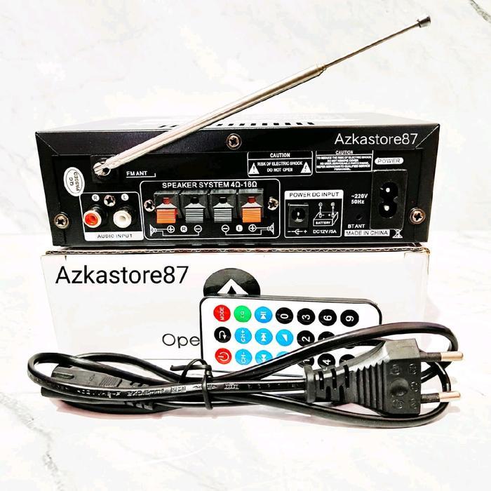 Amplifier Fleco D09 - 600 Watt - Bluetooth Karaoke - Radio Fm Amplifier Flevo 198A Ampli Populer