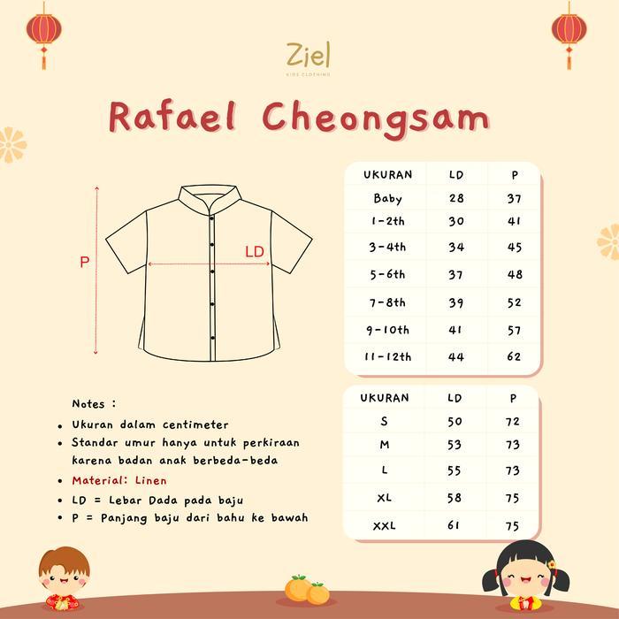 ORIGINAL ZIEL KIDS - Cny - Rafael Cheongsam / Cheongsam Premium / Cheongsam Dad & Boy / Cheongsam