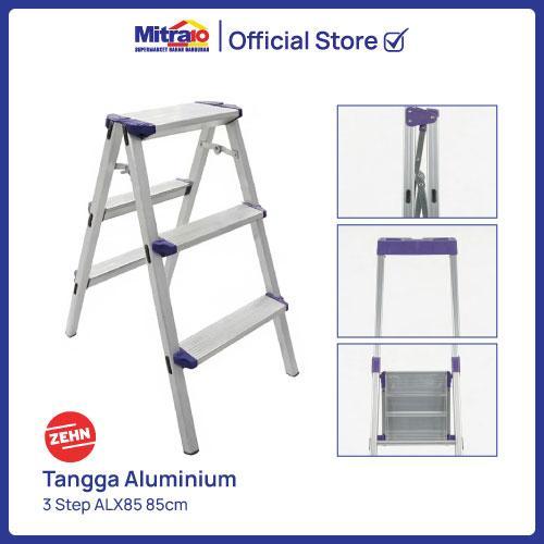 Tangga Aluminium 3 Step Zehn ALX85 85cm - Zehn- Proteksi Ganda Extra Bubble Wrap
