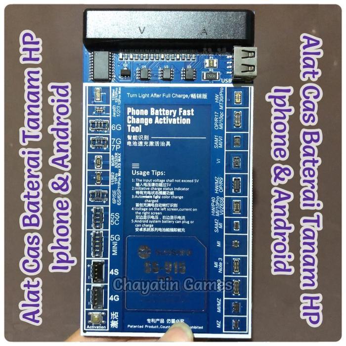 Alat Cas Baterai Tanam Merk Sunshine For Hp Ip Ios & Android Type Ss-915 Fast Charging Terlaris