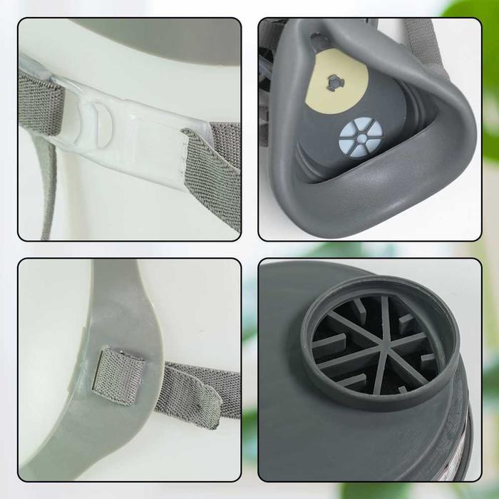 Readyyy Masker Gas Respirator Half Face Fd411 Dengan Filter Activated Carbon N90 Untuk Perlindungan