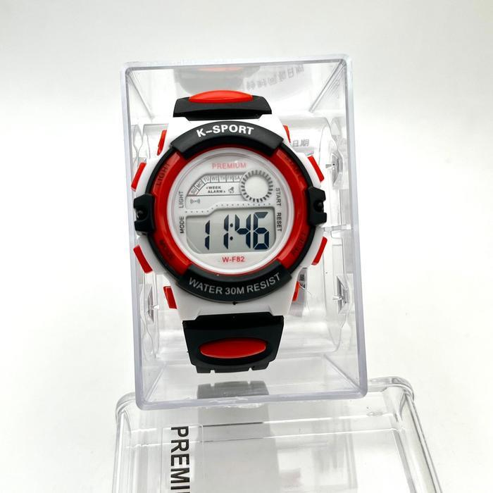 TERLARIS Jam Tangan Anak Cewek Cowok Lasika Ksport Premium Wf-82 Tali Karet Bahan Halus Lembut Mode