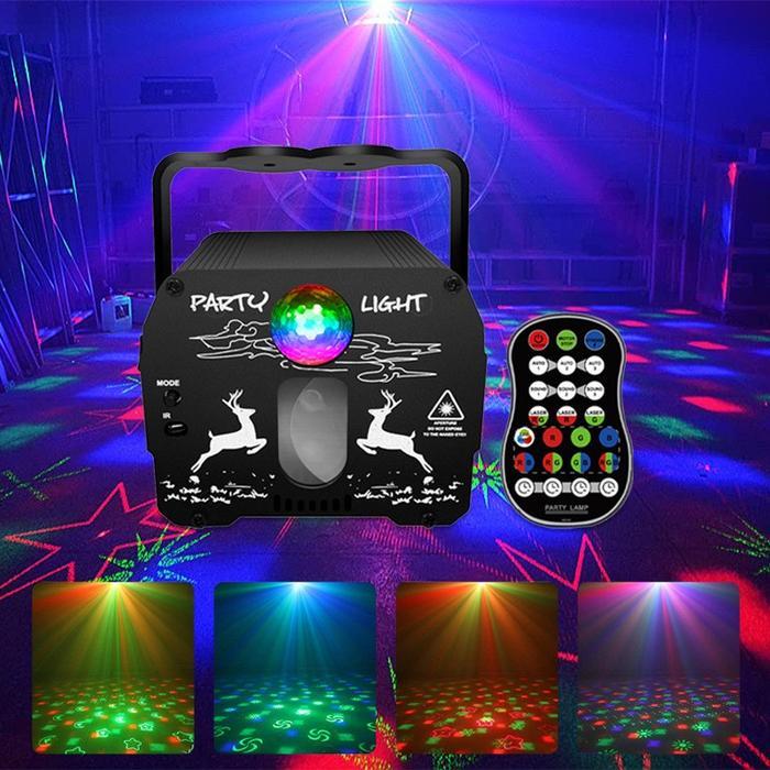 Lampu Laser Projector Lampu Panggung Laser Proyektor Disco RGB Party BISA GRAB