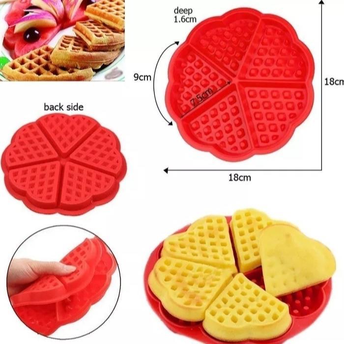 Cetakan Waffle Silikon ( Bulat) #Gratisongkir