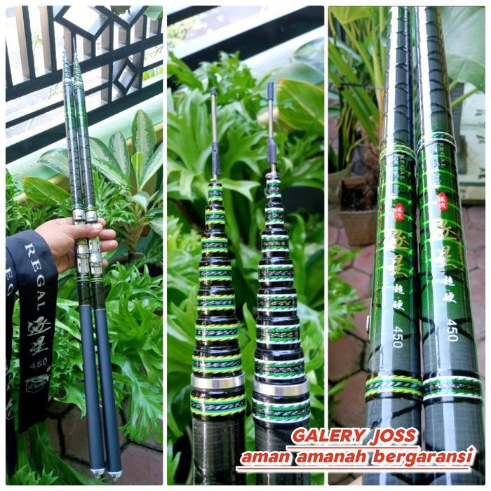 Tegek Kolong Zoom Orca Regal Carbon 360/450/540 Ringan Dan Kuat Untuk Mancing Ikan Nila, Mas,