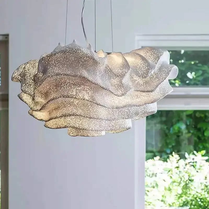Lampu Gantung Gaya Art Deco untuk Restoran, Lampu Gantung Modern Kreatif Berbentuk Awan untuk Ruang 