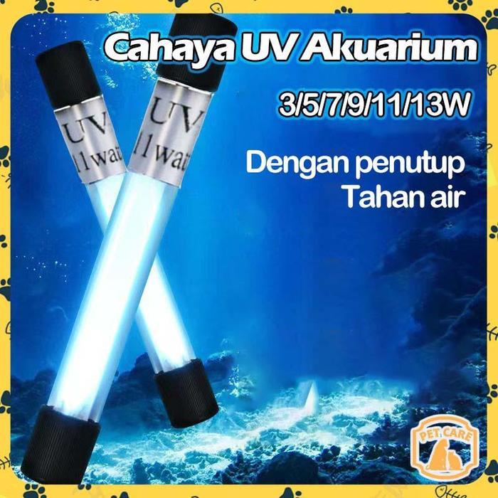 LAMPU PEMBASMI ALGAE LAMPU UV AQUARIUM Aquarium ikan hias lampu uv takari basmi alga 3-13 Watt