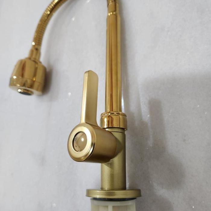 Kran sink meja Gold / Kran sink stainless gold