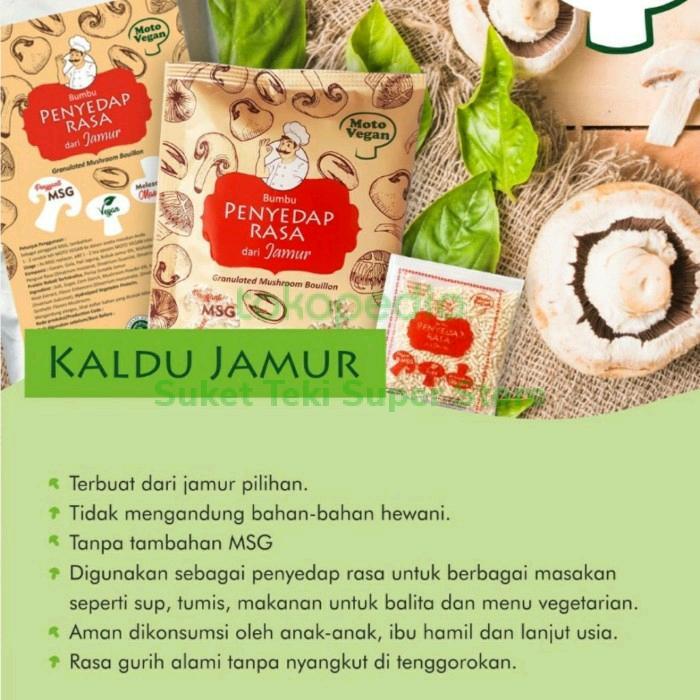 Promo Kaldu Jamur Motovegan Penyedap Alami 500Gr Halal Mantap Termurah
