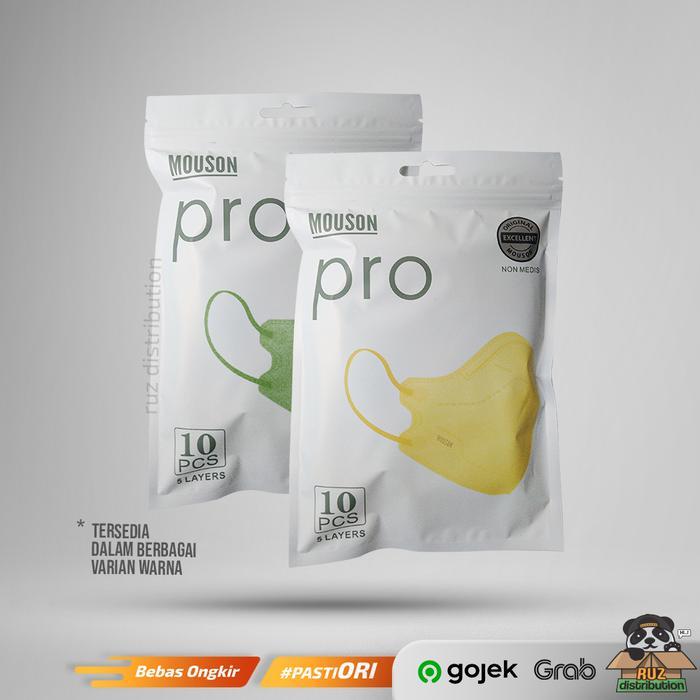 "New" MOUSON PRO 5D Masker 5ply - Masker Mouson 5ply Isi 10pcs