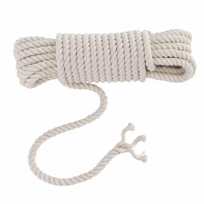 "New" Tali tambang katun 10 mm / Tali tambang / Cotton rope 10mm white