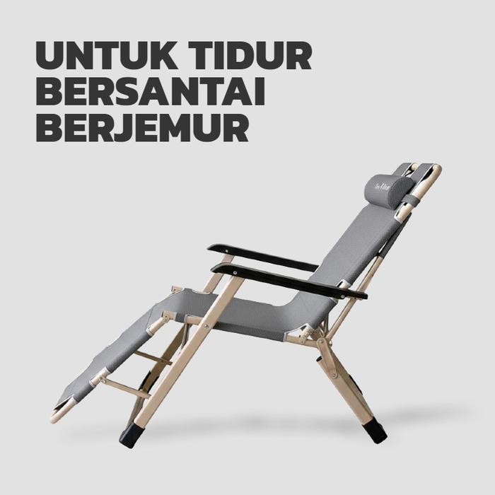 Funbear Kursi Malas Kursi Lipat Kursi Santai Lipat Tempat Tidur Lipat Portable Kursi Lipat Outdoor
