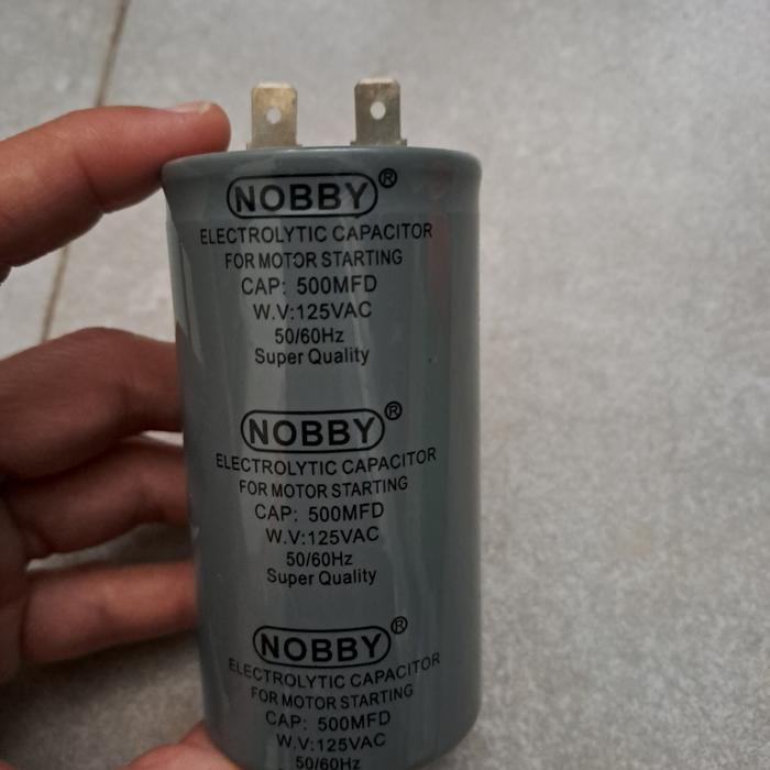 KAPASITOR 500 MFD 125 VAC NOBBY