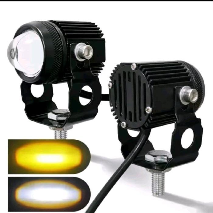 LAMPU TEMBAK LASER MINI DRIVING PLUS KIPAS LAMPU SOROT MOTOR MOBIL LED LASER D3 FOGLAMP MINI LASER