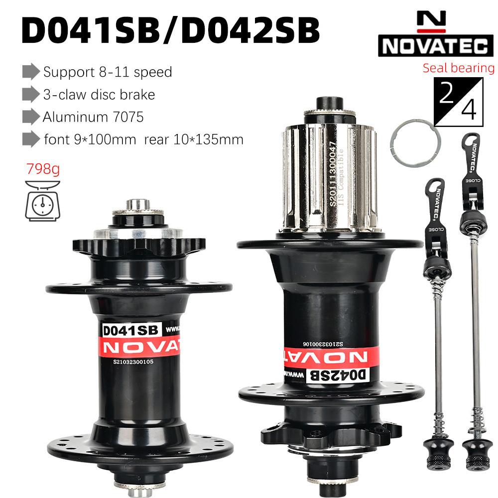 4 Sealed Bearing Mountain Bike Disc Brake Hub 28/32/36 Holes Front Rear MTB Hubs Bicycle Parts for