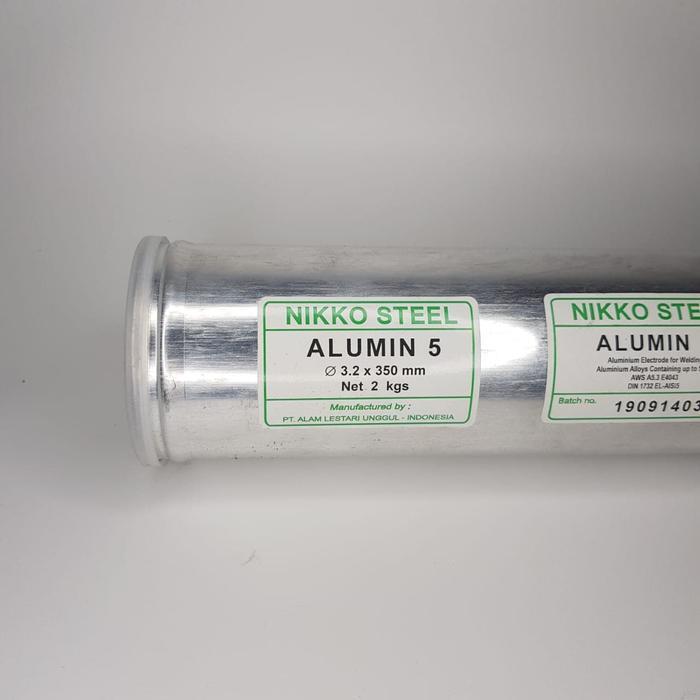 "New" Kawat Las MMA / Stick Aluminium 3.2 mm NIKKO STEEL Alumin 5 Per Ons