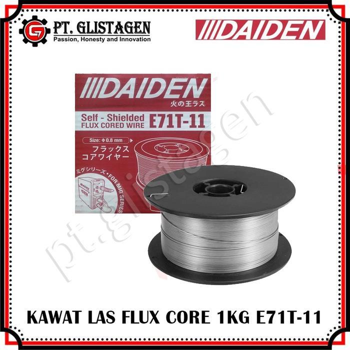 "New" DAIDEN Kawat Las Flux Core 0.8MM E71T-11 untuk Mesin Las MIGi 130 Original 1KG Pengelasan