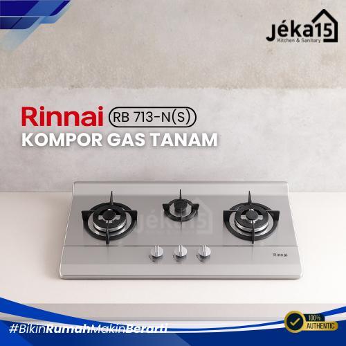 JEKA15 - Kompor Tanam Kompor Kaca RINNAI RB 713 N(S) 3 Tungku