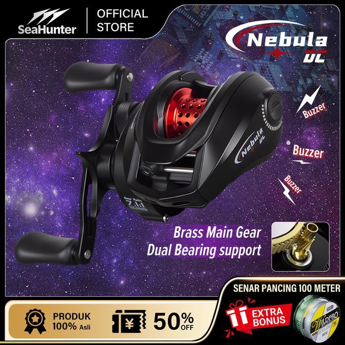 NEW PORODUK [DIPERBARUI BARU] SEAHUNTER NEBULA DC REEL BAITCASTING BC REEL KONTROL REM DIGITAL 6+1BB